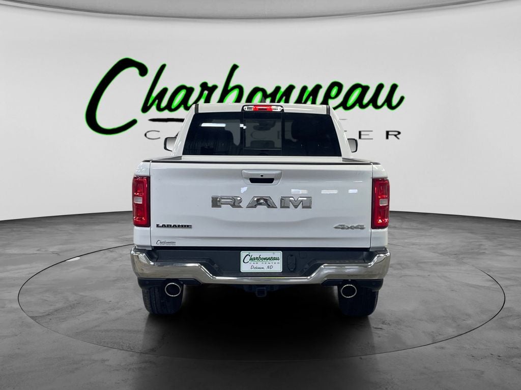 New 2026 Bright White Clear-Coat Exterior Paint RAM RAM 1500 LARAMIE CREW CAB 4X4 5