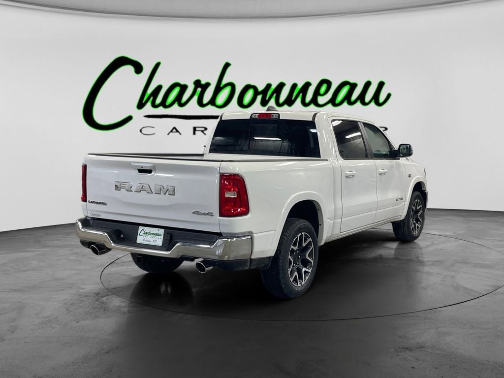 New 2026 Bright White Clear-Coat Exterior Paint RAM RAM 1500 LARAMIE CREW CAB 4X4 5