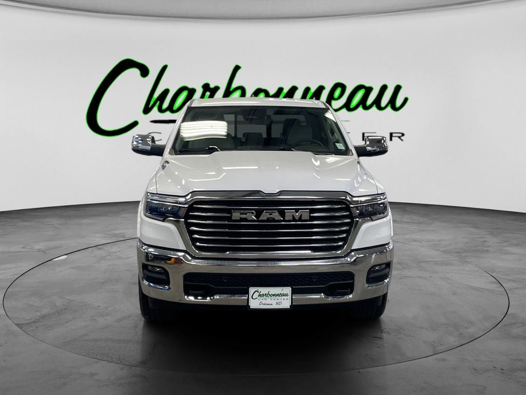 New 2026 Bright White Clear-Coat Exterior Paint RAM RAM 1500 LARAMIE CREW CAB 4X4 5