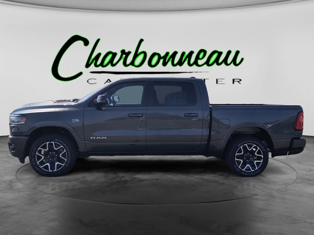 New 2026 Granite Crystal Metallic Clear-Coat Exterior Paint RAM RAM 1500 LARAMIE CREW CAB 4X4 5