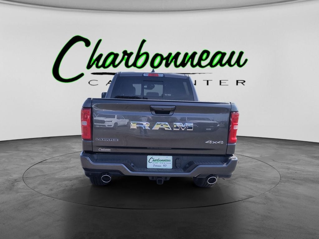 New 2026 Granite Crystal Metallic Clear-Coat Exterior Paint RAM RAM 1500 LARAMIE CREW CAB 4X4 5
