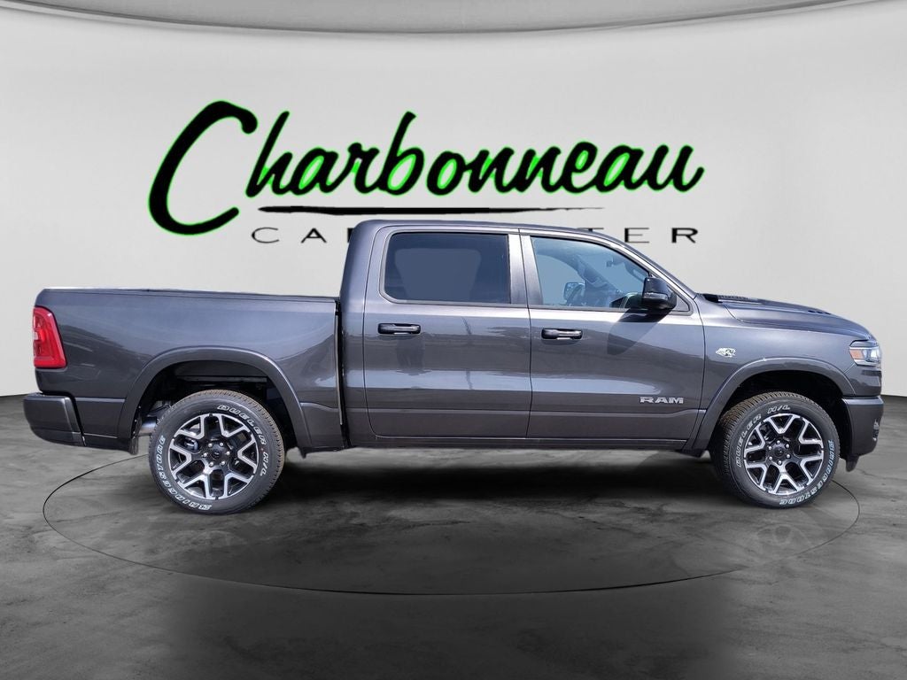 New 2026 Granite Crystal Metallic Clear-Coat Exterior Paint RAM RAM 1500 LARAMIE CREW CAB 4X4 5