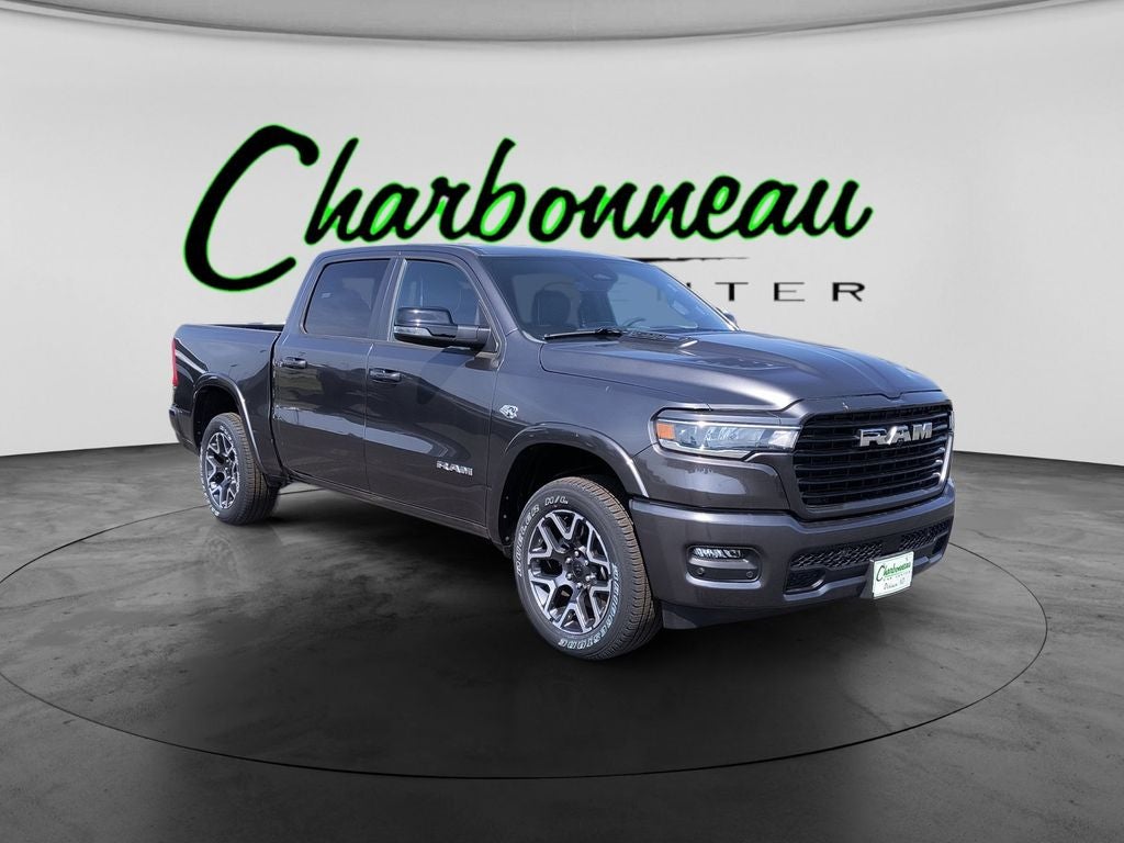 New 2026 Granite Crystal Metallic Clear-Coat Exterior Paint RAM RAM 1500 LARAMIE CREW CAB 4X4 5