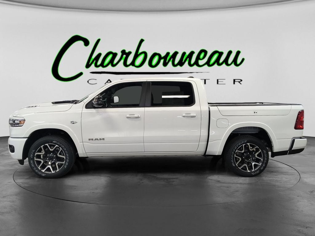 New 2026 Bright White Clear-Coat Exterior Paint RAM RAM 1500 LARAMIE CREW CAB 4X4 5