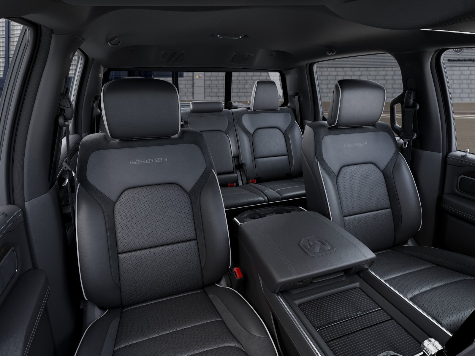 New 2026 Bright White Clear-Coat Exterior Paint RAM RAM 1500 LARAMIE CREW CAB 4X4 5