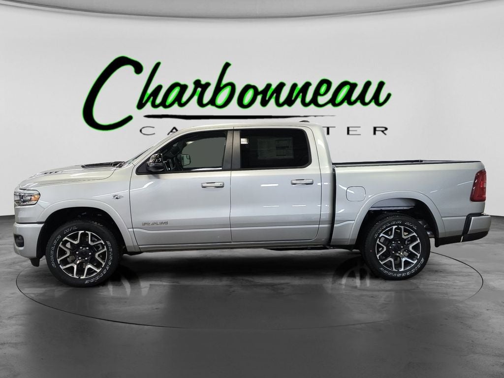 New 2026 Silver Zynith Exterior Paint RAM RAM 1500 LARAMIE CREW CAB 4X4 5