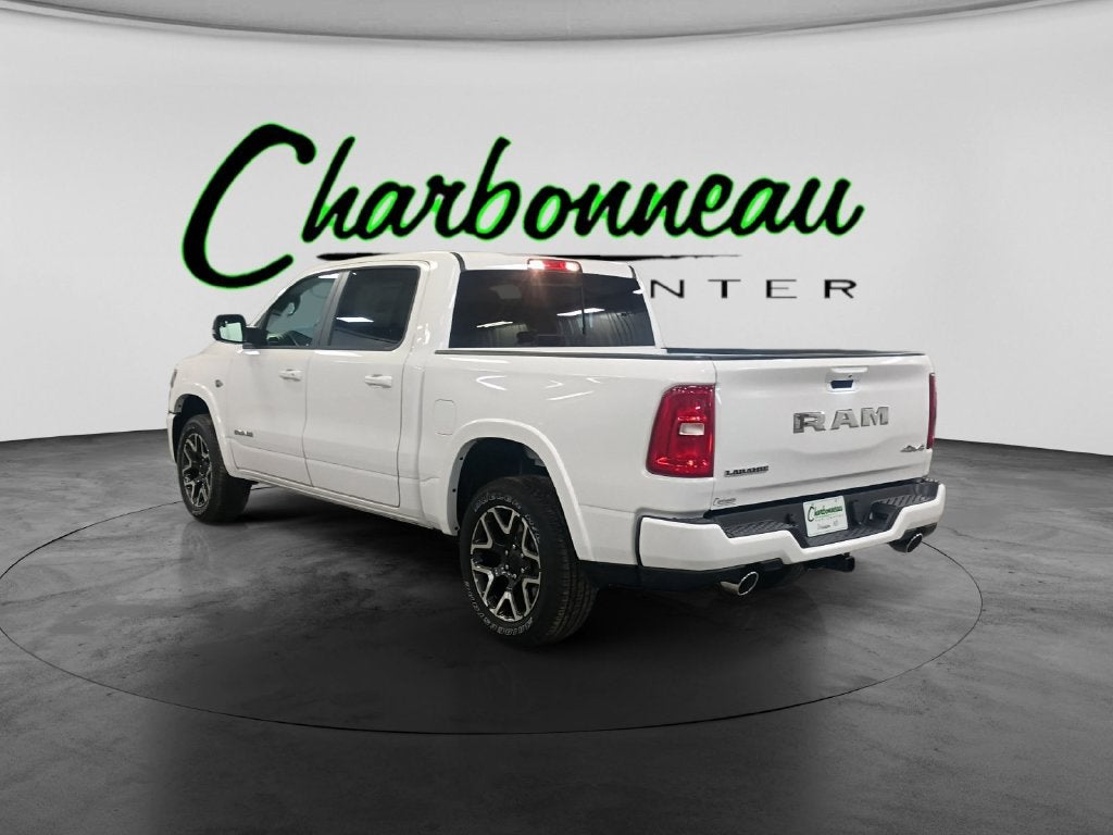 New 2027 Bright White Clear-Coat Exterior Paint RAM RAM 1500 LARAMIE CREW CAB 4X4 5