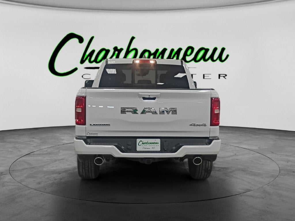 New 2027 Bright White Clear-Coat Exterior Paint RAM RAM 1500 LARAMIE CREW CAB 4X4 5