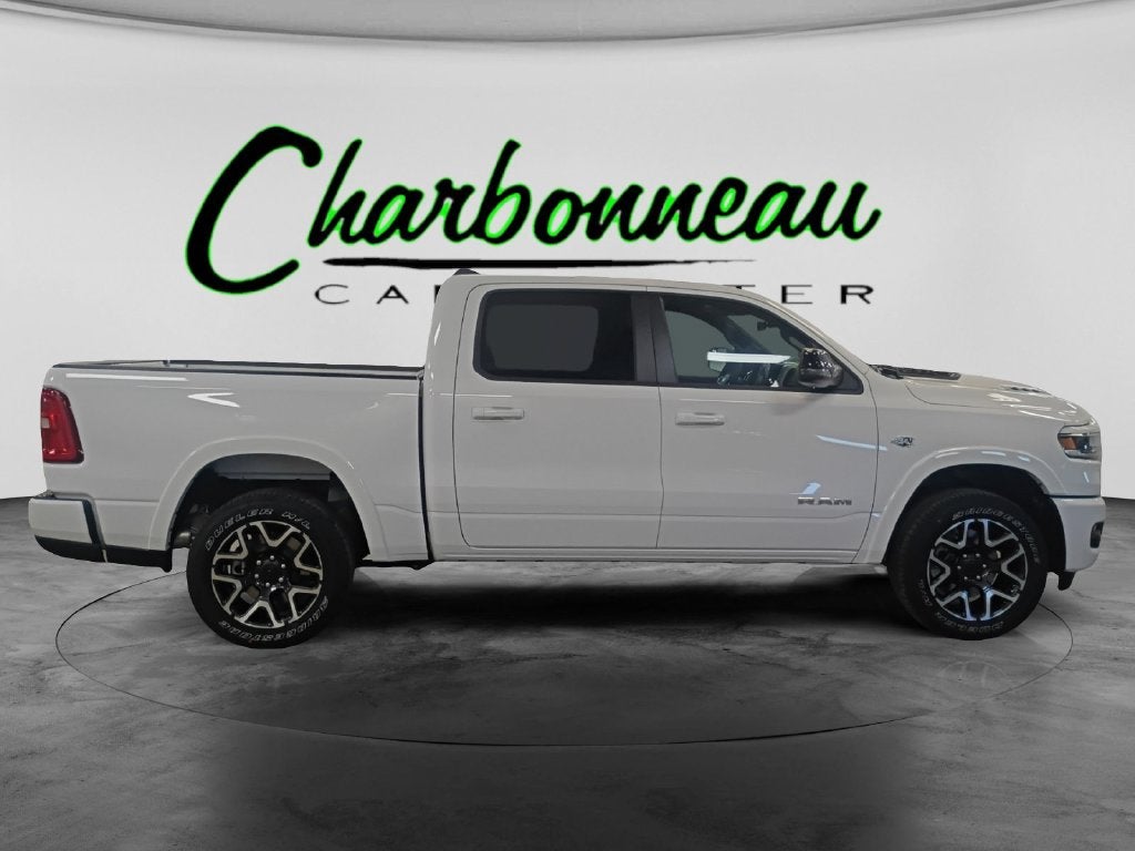 New 2027 Bright White Clear-Coat Exterior Paint RAM RAM 1500 LARAMIE CREW CAB 4X4 5