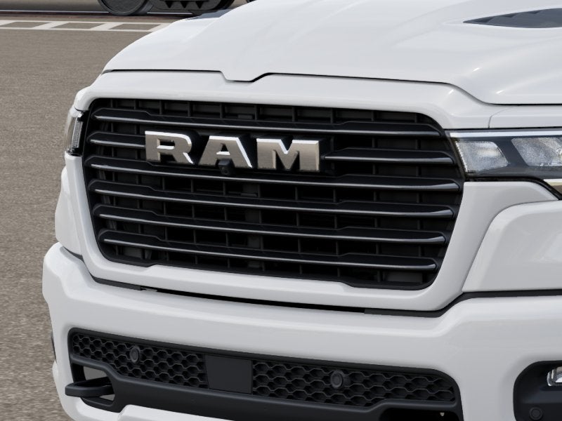 New 2027 Bright White Clear-Coat Exterior Paint RAM RAM 1500 LARAMIE CREW CAB 4X4 5