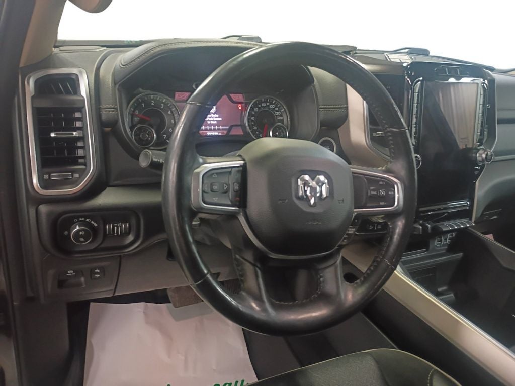 Used 2021 Diamond Black Crystal Pearlcoat RAM Laramie Crew Cab 4x4 5