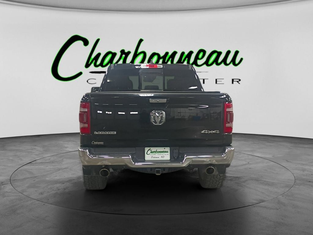 Used 2021 Diamond Black Crystal Pearlcoat RAM Laramie Crew Cab 4x4 5