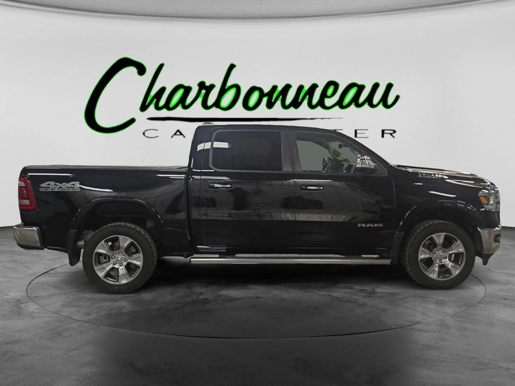 Used 2021 Diamond Black Crystal Pearlcoat RAM Laramie Crew Cab 4x4 5