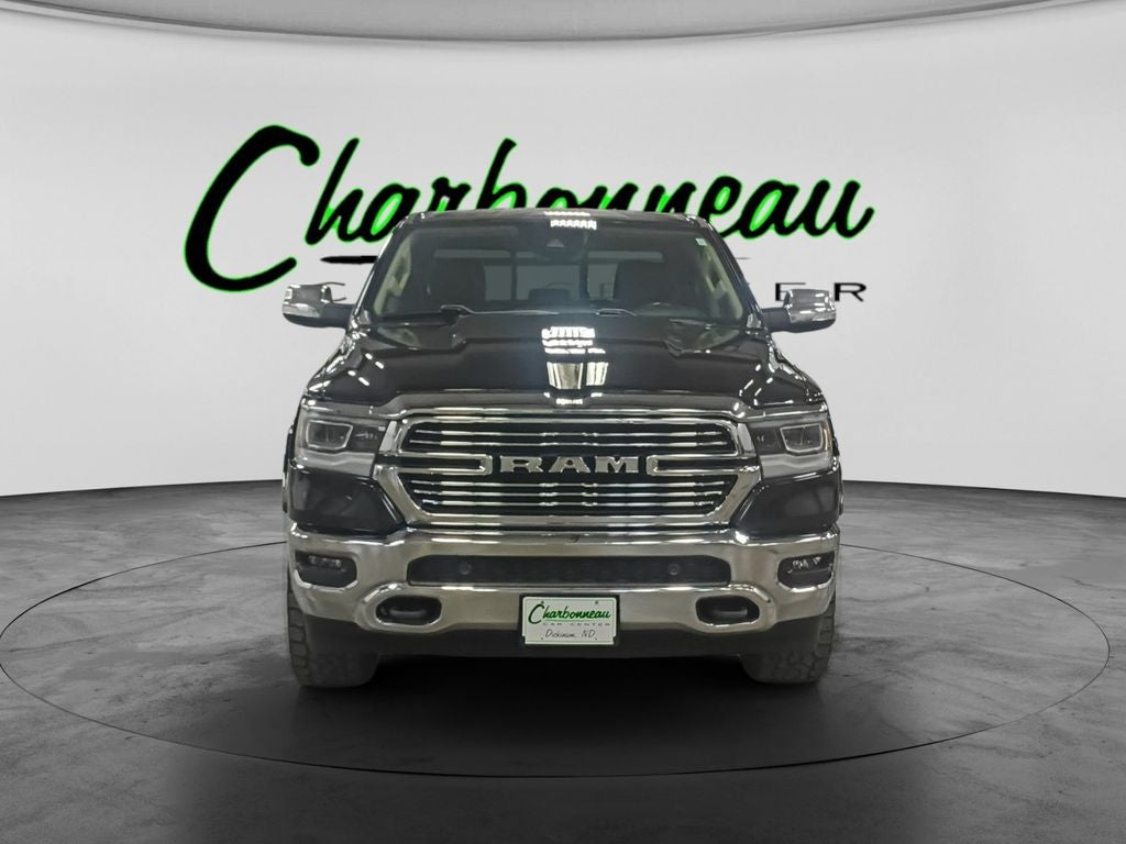 Used 2021 Diamond Black Crystal Pearlcoat RAM Laramie Crew Cab 4x4 5