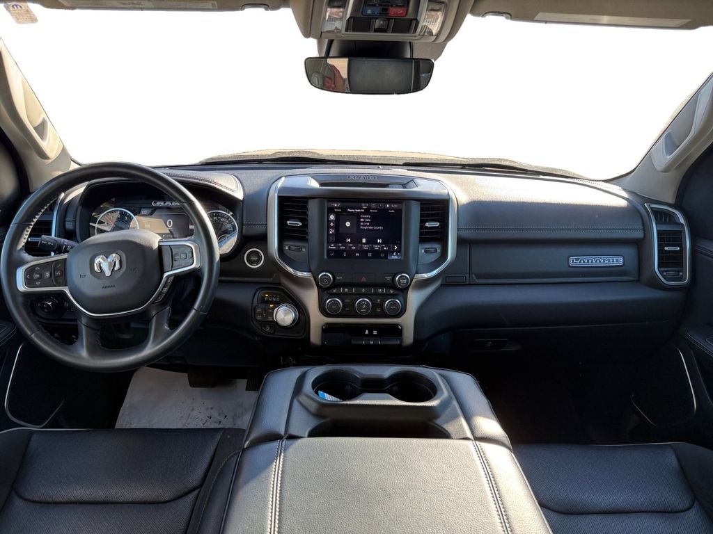 Used 2022 Diamond Black Crystal Pearlcoat RAM Laramie Crew Cab 4x4 5