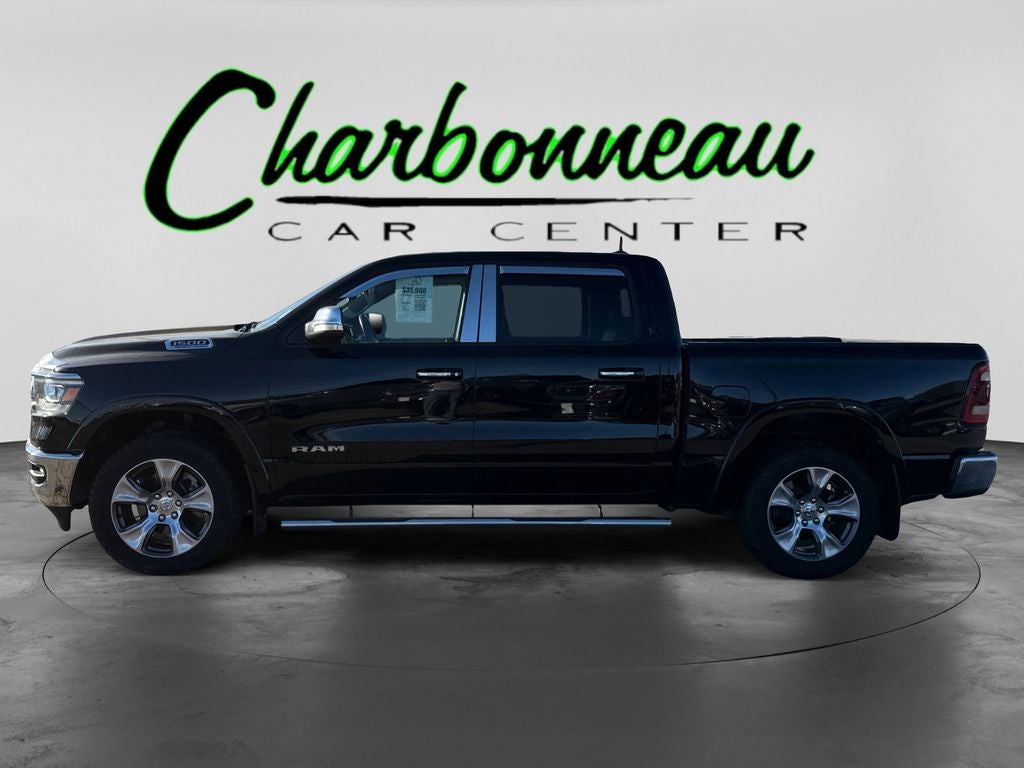 Used 2022 Diamond Black Crystal Pearlcoat RAM Laramie Crew Cab 4x4 5