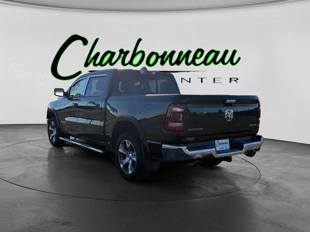 Used 2022 Diamond Black Crystal Pearlcoat RAM Laramie Crew Cab 4x4 5