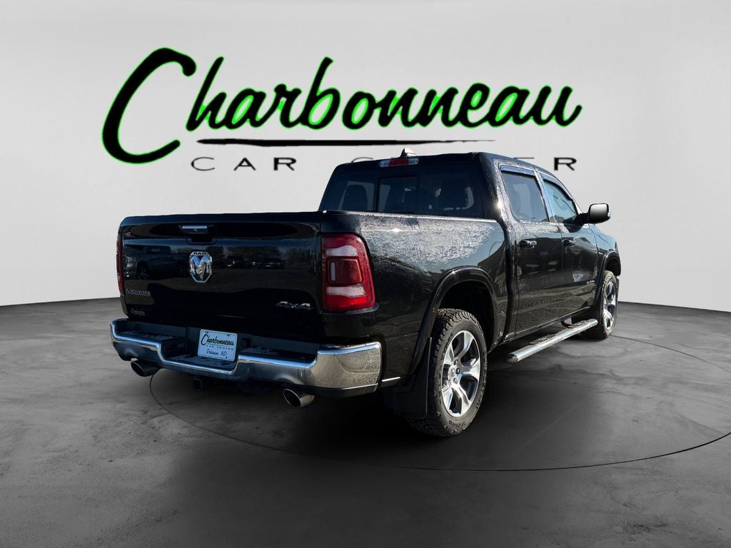 Used 2022 Diamond Black Crystal Pearlcoat RAM Laramie Crew Cab 4x4 5