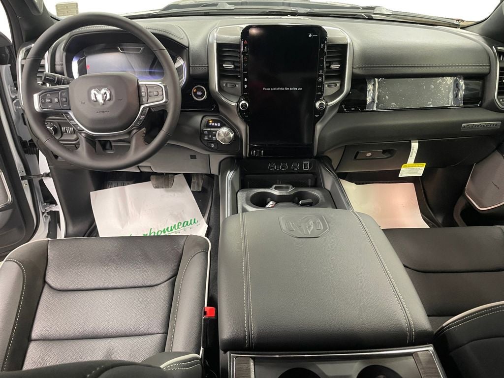 New 2026 Bright White Clear-Coat Exterior Paint RAM RAM 1500 LARAMIE CREW CAB 4X4 5