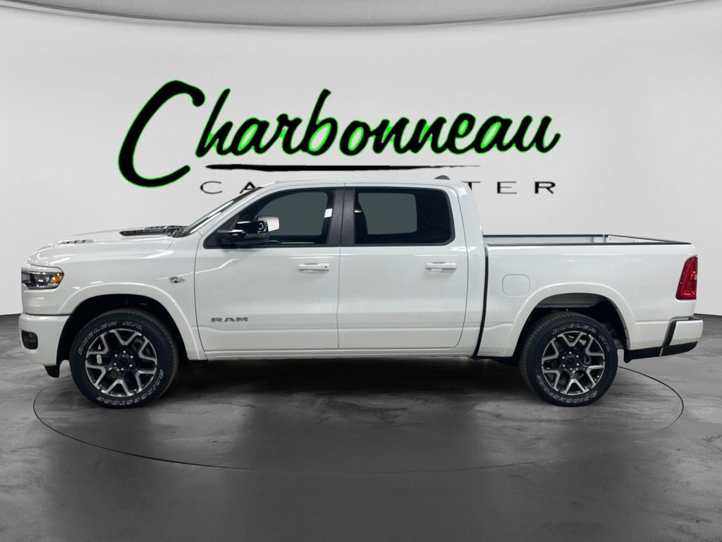 New 2026 Bright White Clear-Coat Exterior Paint RAM RAM 1500 LARAMIE CREW CAB 4X4 5