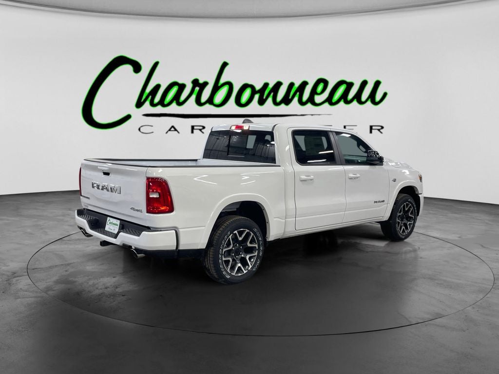 New 2026 Bright White Clear-Coat Exterior Paint RAM RAM 1500 LARAMIE CREW CAB 4X4 5