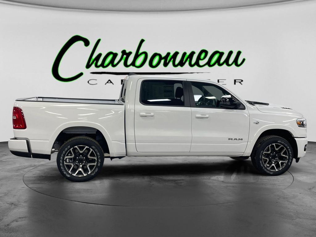 New 2026 Bright White Clear-Coat Exterior Paint RAM RAM 1500 LARAMIE CREW CAB 4X4 5
