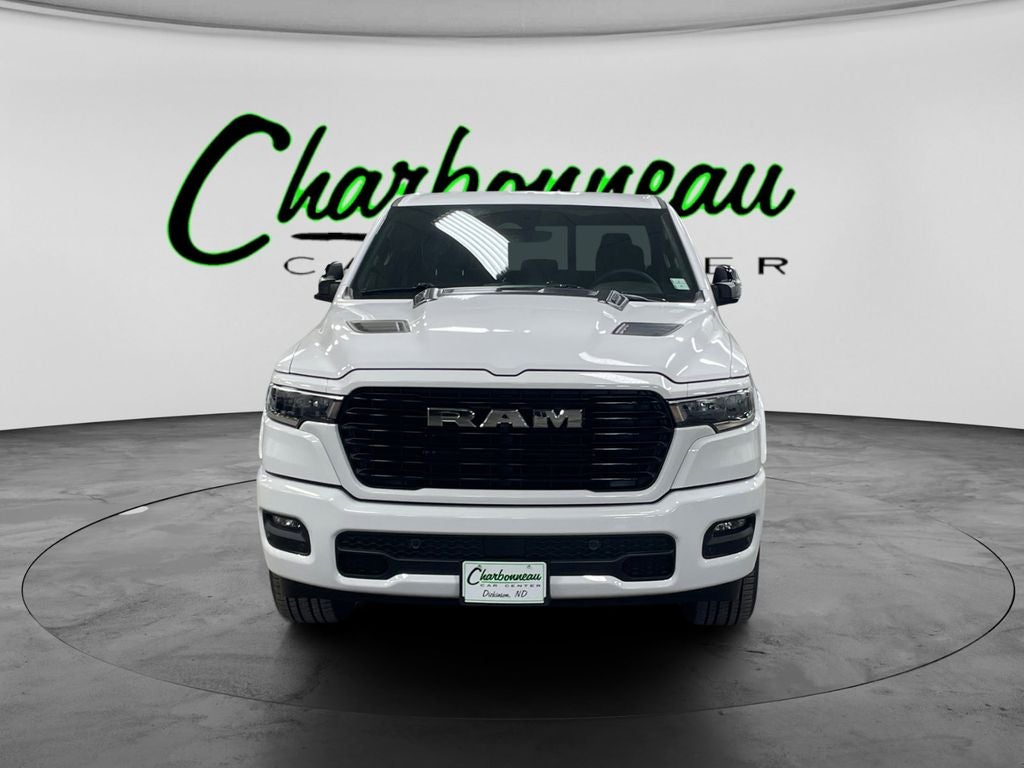 New 2026 Bright White Clear-Coat Exterior Paint RAM RAM 1500 LARAMIE CREW CAB 4X4 5