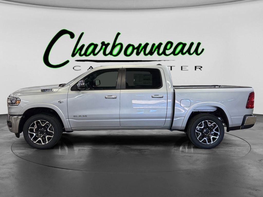 New 2026 Silver Zynith Exterior Paint RAM RAM 1500 LARAMIE CREW CAB 4X4 5