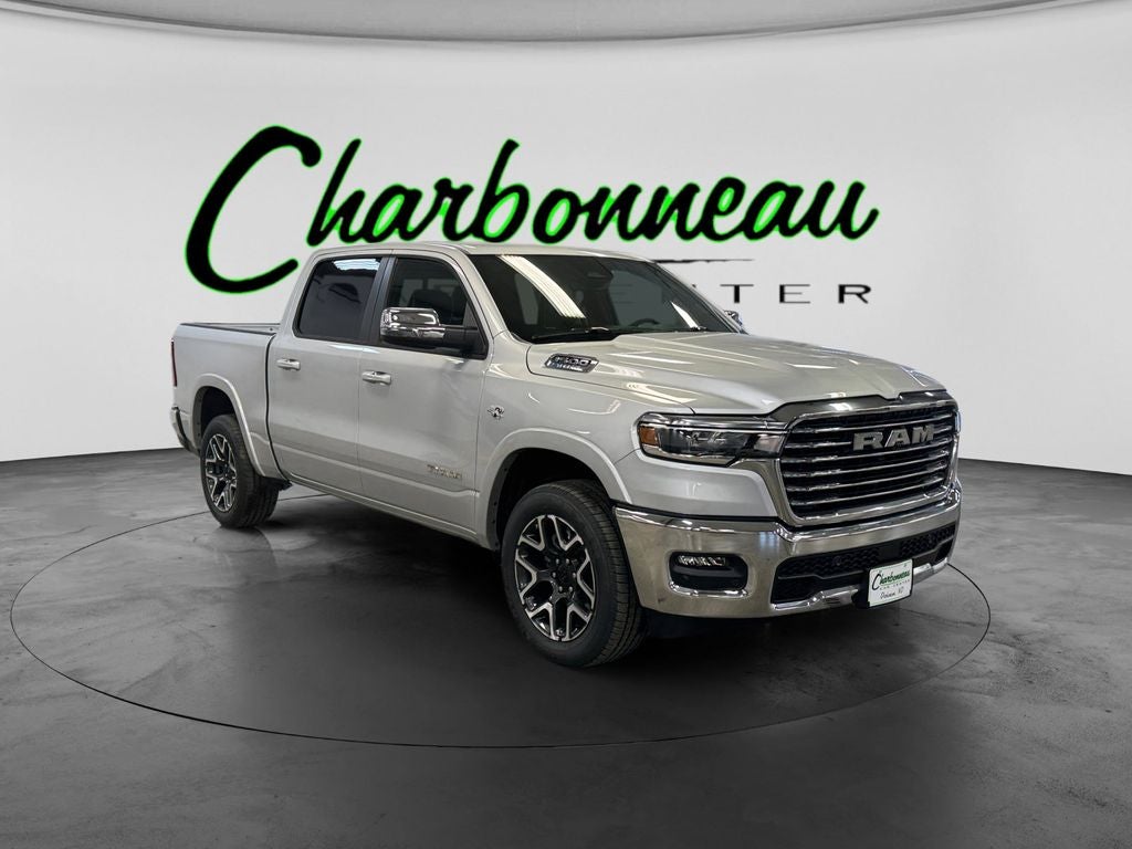New 2026 Silver Zynith Exterior Paint RAM RAM 1500 LARAMIE CREW CAB 4X4 5