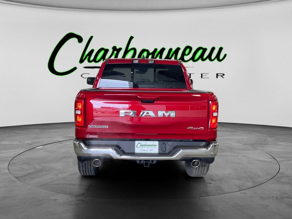 New 2026 Molten Red Pearl-Coat Exterior Paint RAM RAM 1500 LARAMIE CREW CAB 4X4 5