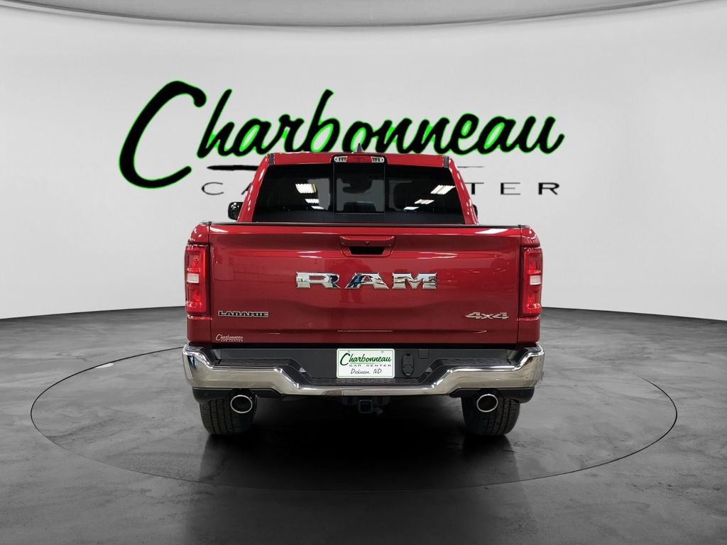 New 2026 Molten Red Pearl-Coat Exterior Paint RAM RAM 1500 LARAMIE CREW CAB 4X4 5