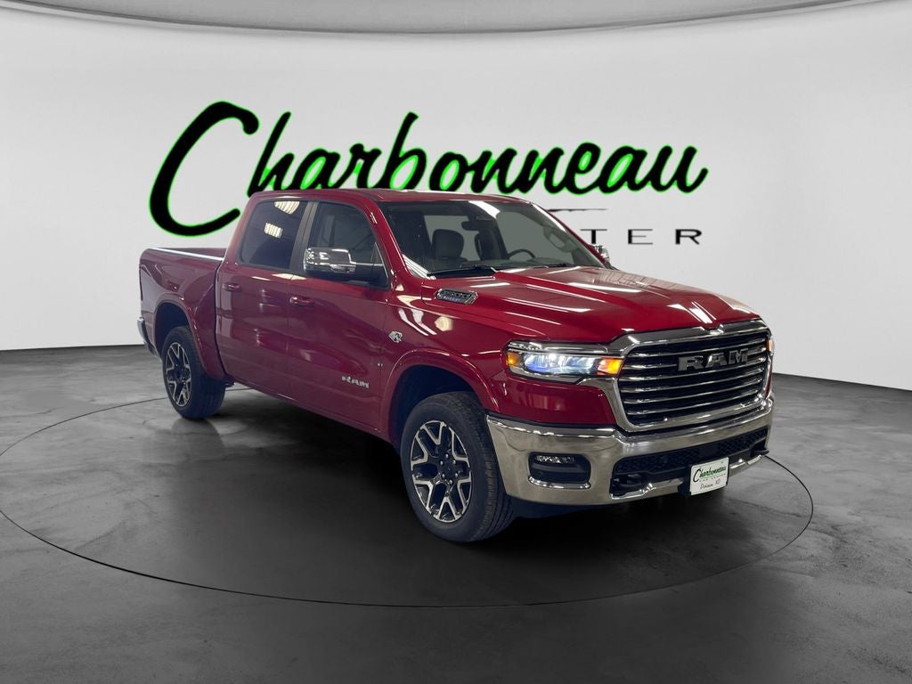 New 2026 Molten Red Pearl-Coat Exterior Paint RAM RAM 1500 LARAMIE CREW CAB 4X4 5