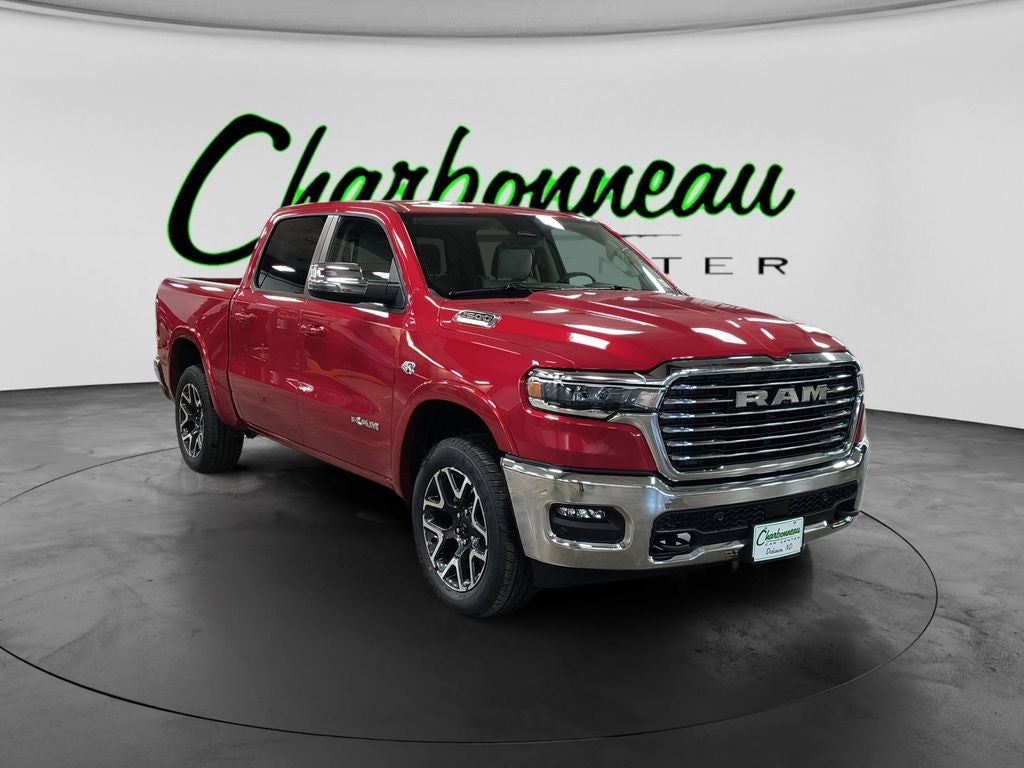 New 2026 Molten Red Pearl-Coat Exterior Paint RAM RAM 1500 LARAMIE CREW CAB 4X4 5