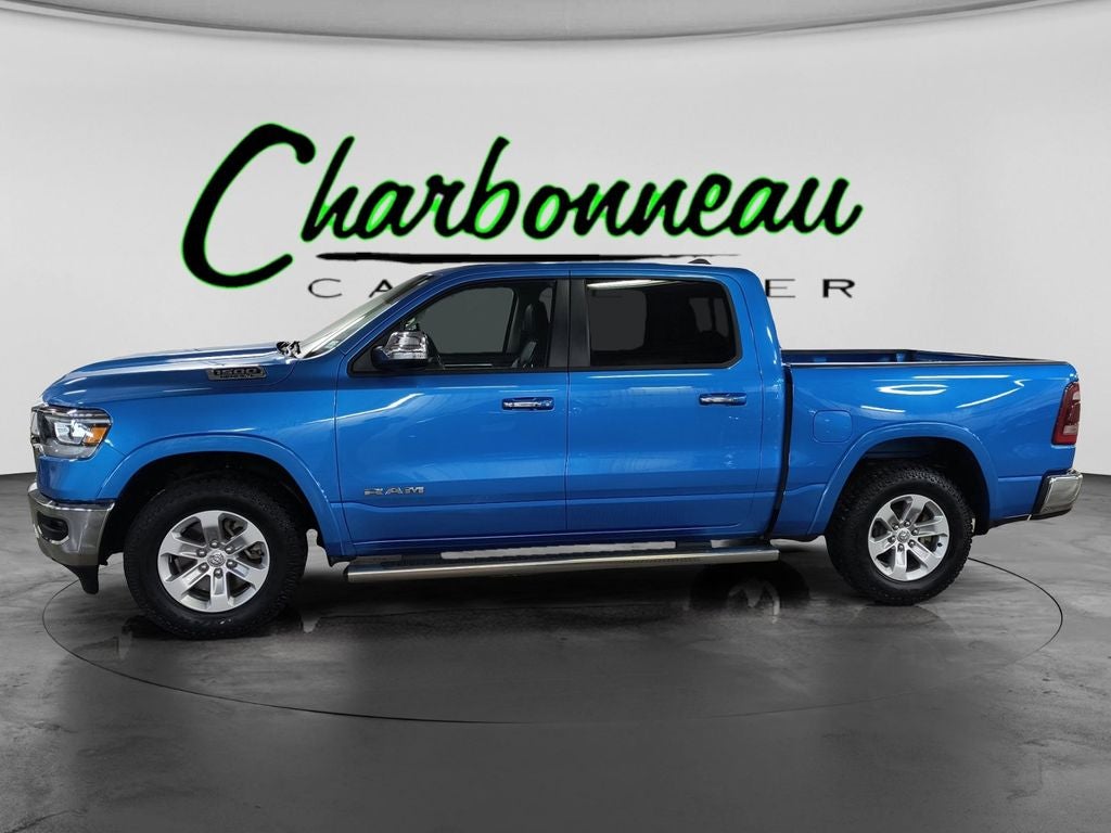 Used 2022 Hydro Blue Pearlcoat RAM Laramie Crew Cab 4x4 5