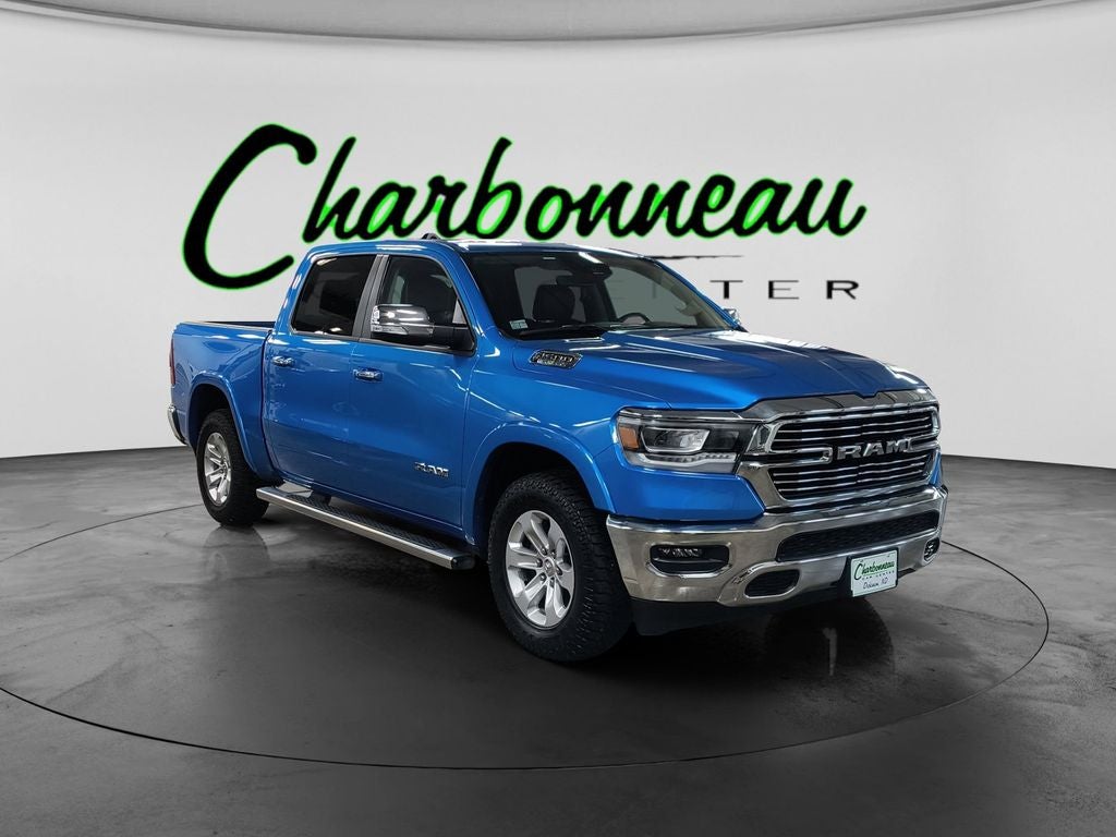 Used 2022 Hydro Blue Pearlcoat RAM Laramie Crew Cab 4x4 5