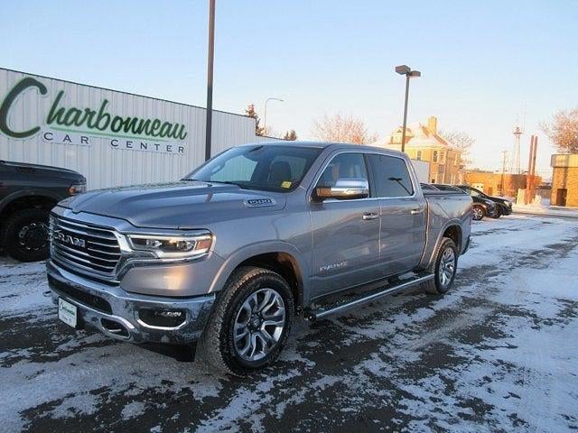 Used 2022 Billet Silver Metallic Clearcoat RAM Limited Longhorn Crew Cab 4x4 5