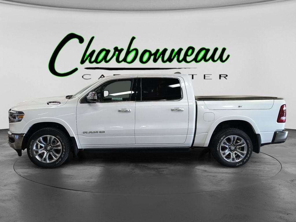 Used 2022 Ivory White Tri-Coat Pearlcoat RAM Longhorn image 2