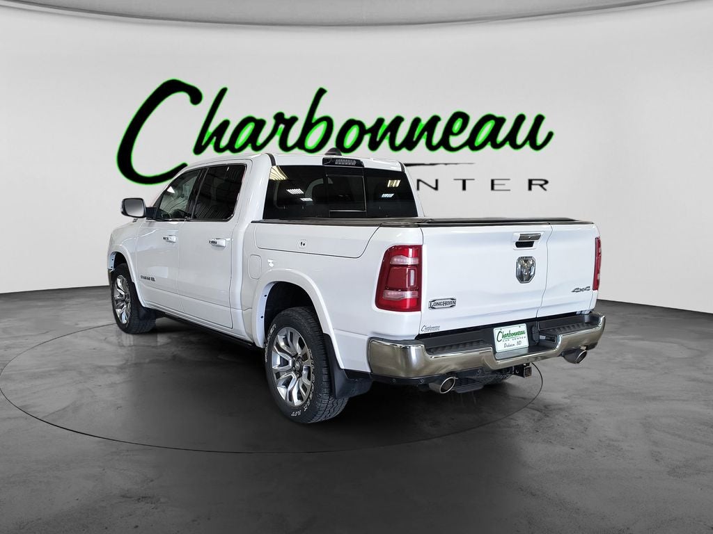 Used 2022 Ivory White Tri-Coat Pearlcoat RAM Longhorn image 3