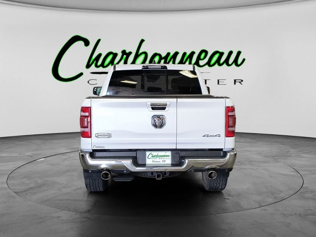 Used 2022 Ivory White Tri-Coat Pearlcoat RAM Longhorn image 4