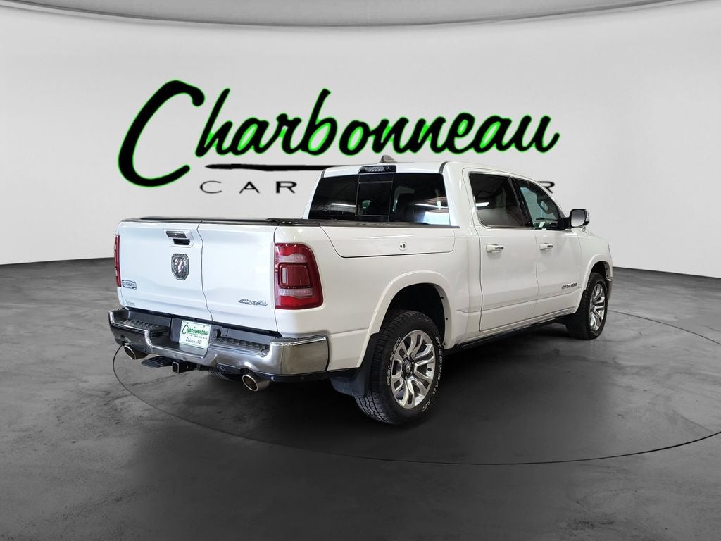 Used 2022 Ivory White Tri-Coat Pearlcoat RAM Longhorn image 5