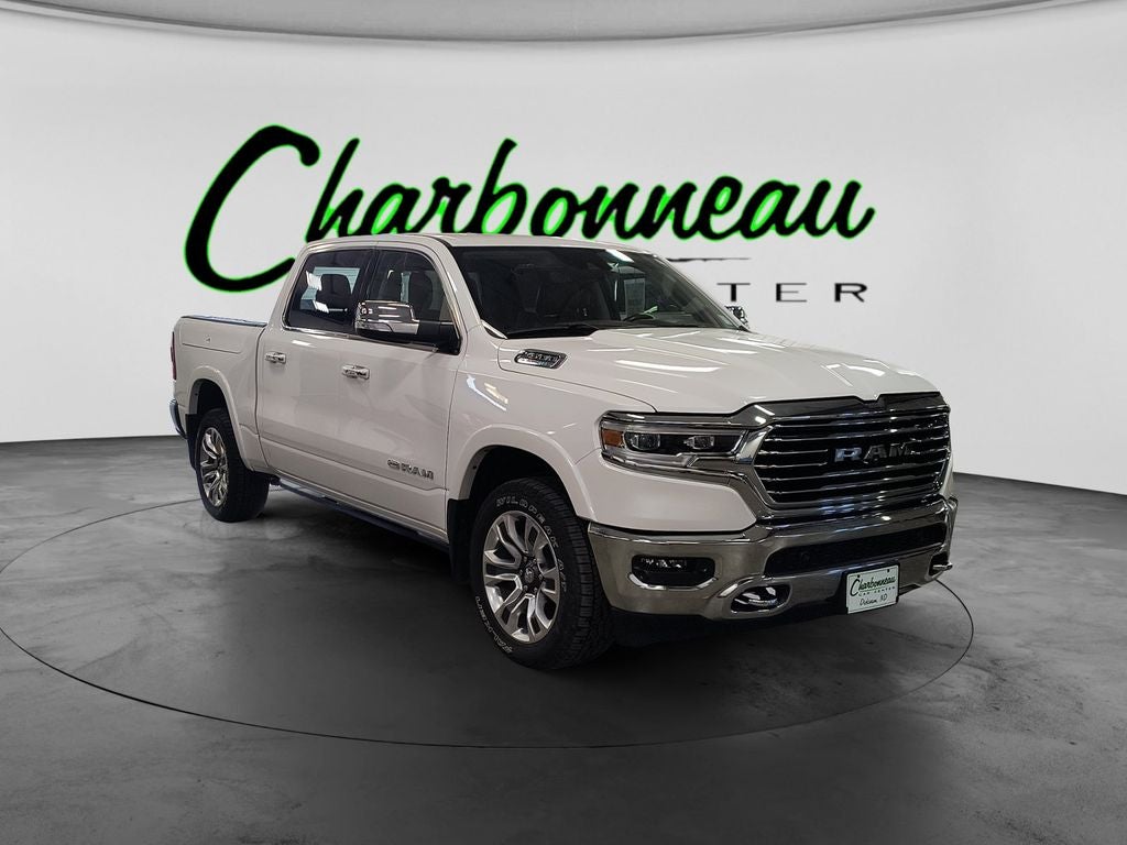 Used 2022 Ivory White Tri-Coat Pearlcoat RAM Longhorn image 7
