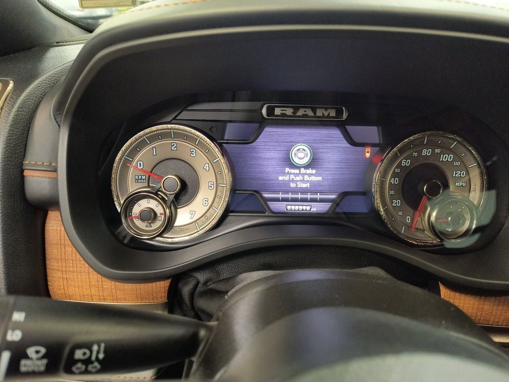 Used 2022 Ivory White Tri-Coat Pearlcoat RAM Limited Longhorn Crew Cab 4x4 5