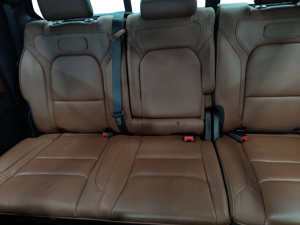 Used 2022 Ivory White Tri-Coat Pearlcoat RAM Limited Longhorn Crew Cab 4x4 5