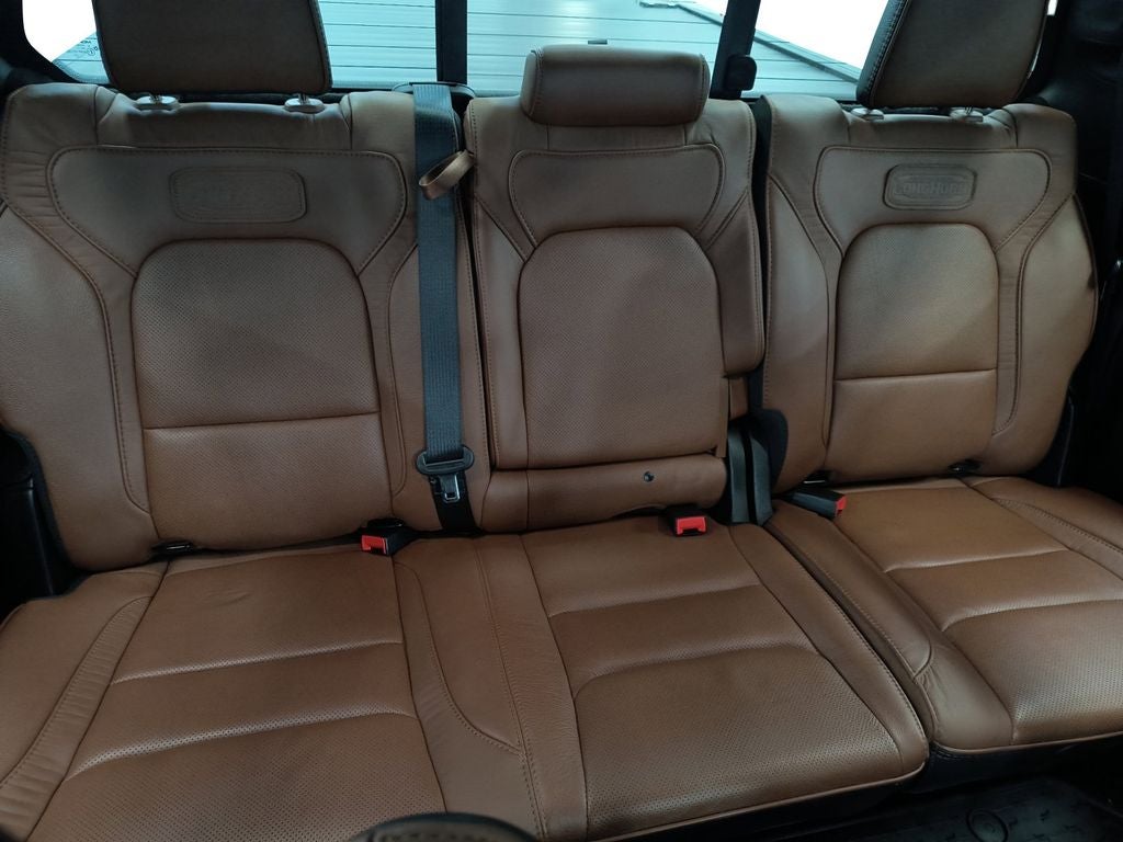 Used 2022 Ivory White Tri-Coat Pearlcoat RAM Limited Longhorn Crew Cab 4x4 5