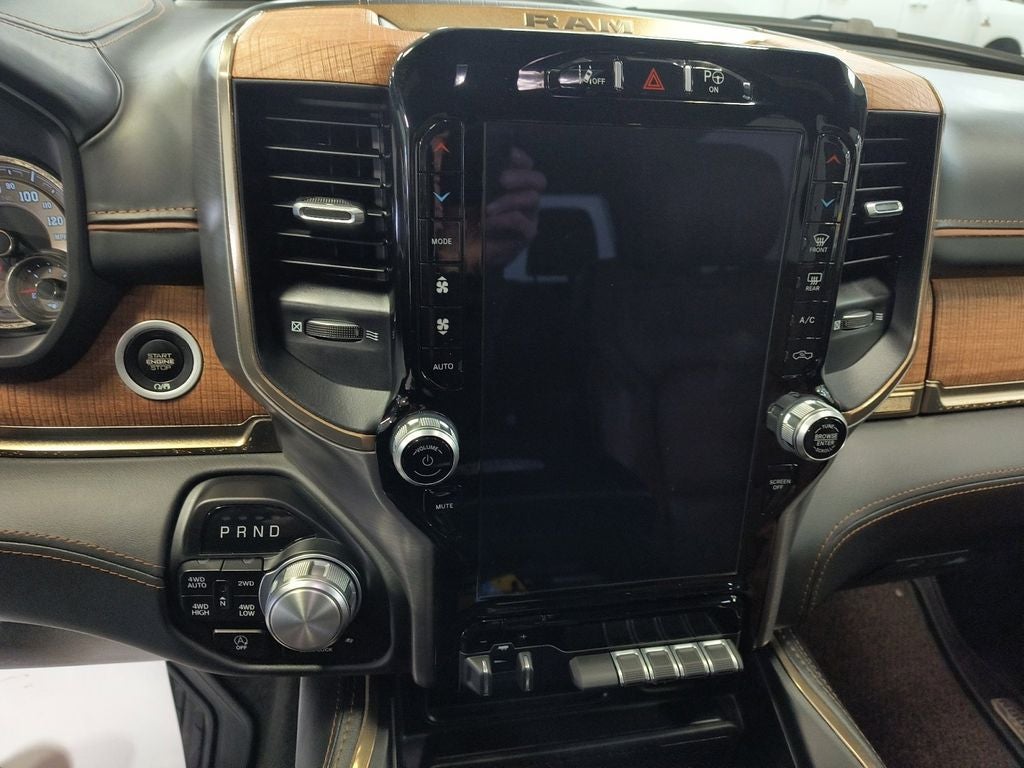 Used 2022 Ivory White Tri-Coat Pearlcoat RAM Limited Longhorn Crew Cab 4x4 5