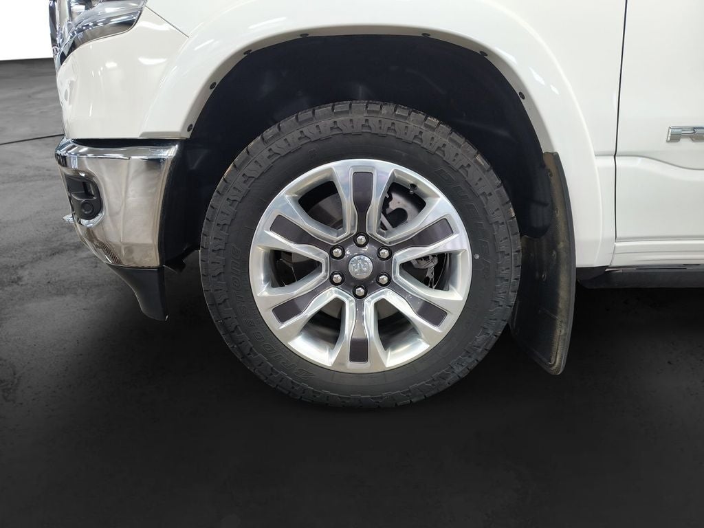 Used 2022 Ivory White Tri-Coat Pearlcoat RAM Limited Longhorn Crew Cab 4x4 5