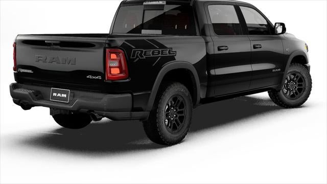 New 2027 Diamond Black Crystal Pearl-Coat Exterior Paint RAM RAM 1500 REBEL CREW CAB 4X4 5