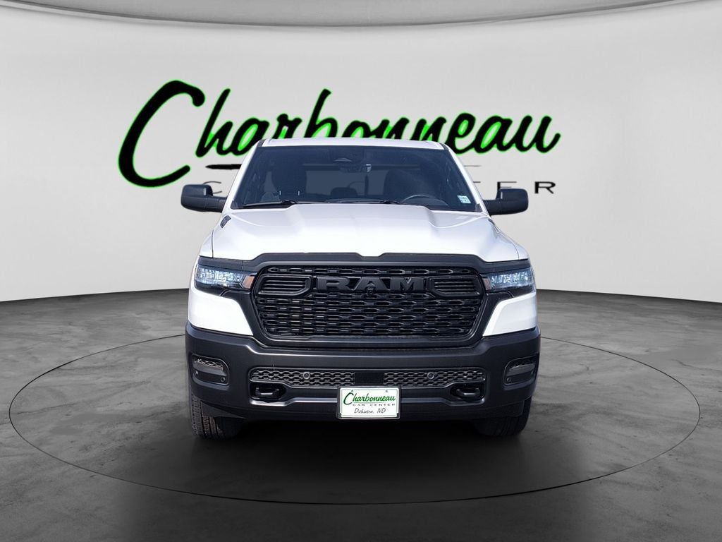 New 2026 Bright White Clear-Coat Exterior Paint RAM RAM 1500 TRADESMAN CREW CAB 4X4 6