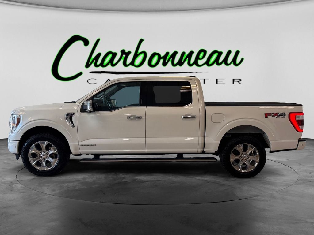Used 2021 Star White Metallic Tri-Coat Ford Platinum image 2
