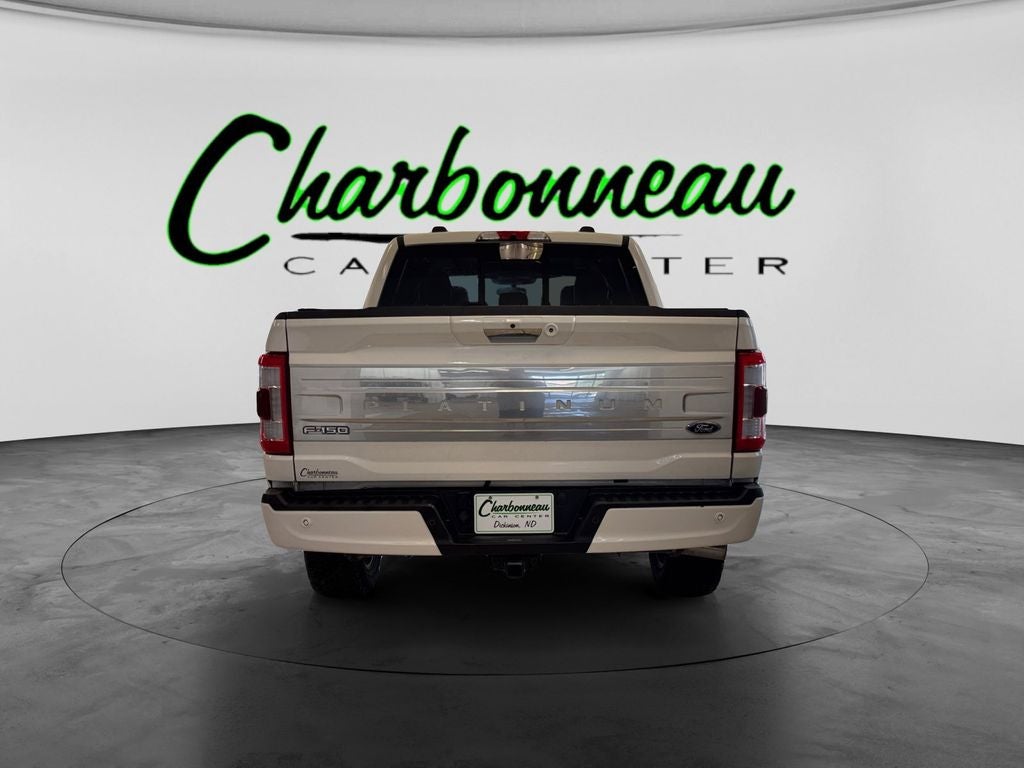 Used 2021 Star White Metallic Tri-Coat Ford Platinum image 4